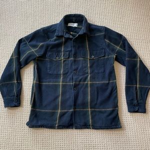 Abercrombie & Fitch Men’s Heavyweight Flannel Shirt Jacket Size Large Plaid